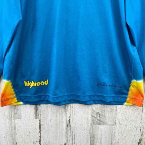 Columbia Omni-Shade Shirt Mens XL Blue Polyester‎ Highroad - Picture 4 of 10